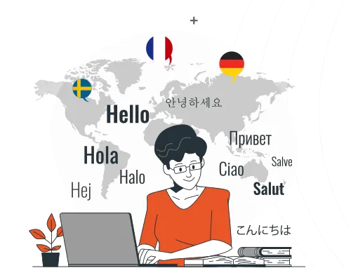 Connect with customers worldwide through our multilingual platform